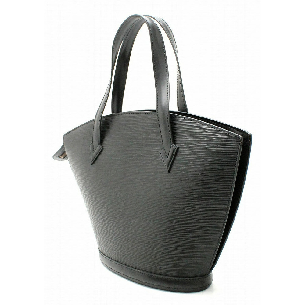 Louis Vuitton Noir Epi Leather Shoulder Bag Handbag Jacques Black Saint